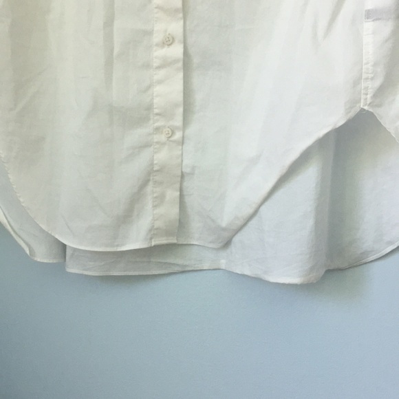 Mossimo L White Button Down Lightweight Shirt - Picture 6 of 8